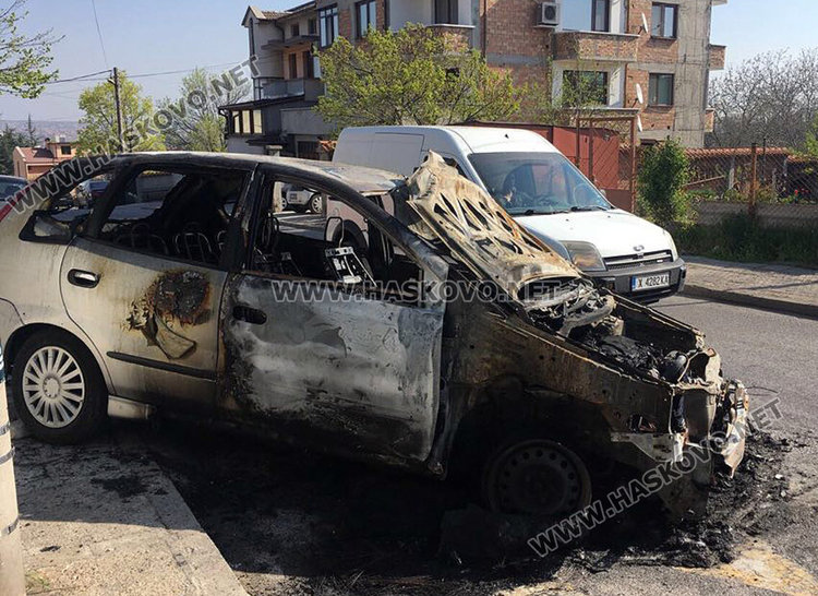 За втори път опожаряват кола на хасковски бизнесмен