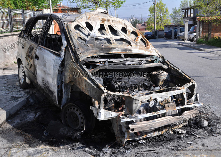 За втори път опожаряват кола на хасковски бизнесмен