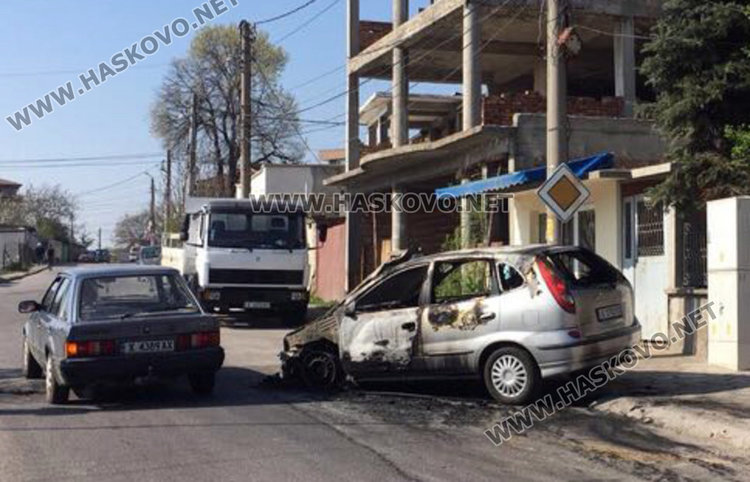 За втори път опожаряват кола на хасковски бизнесмен