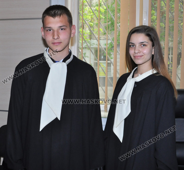 Виктория и Иван Иванови са новите председатели на съд в Хасково за ден