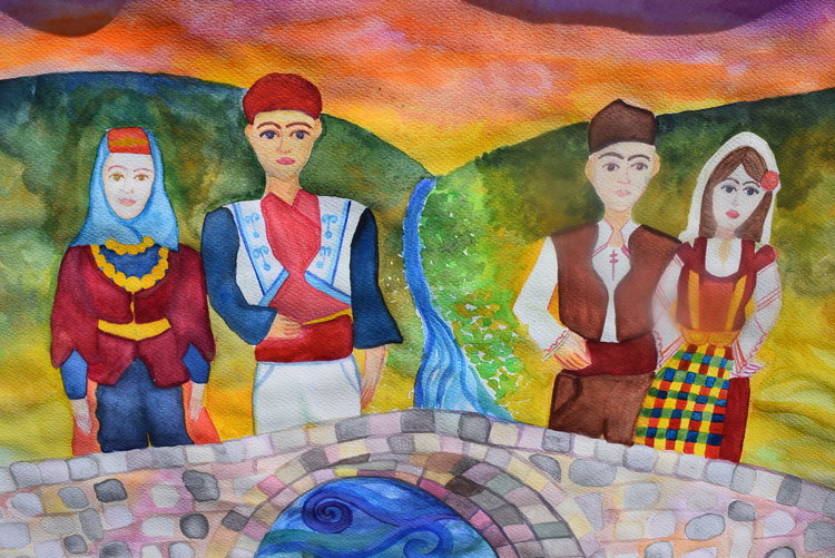 Мост на мира градят деца от Кърджали и Одрин с творбите си