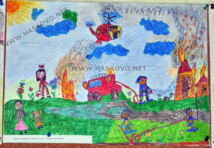 Рисунки показват бедата през детските очи в Младежкия център