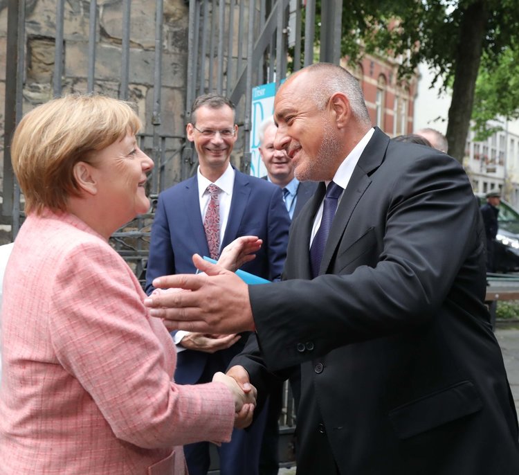 Ангела Меркел приветства премиера Бойко Борисов в Аахен