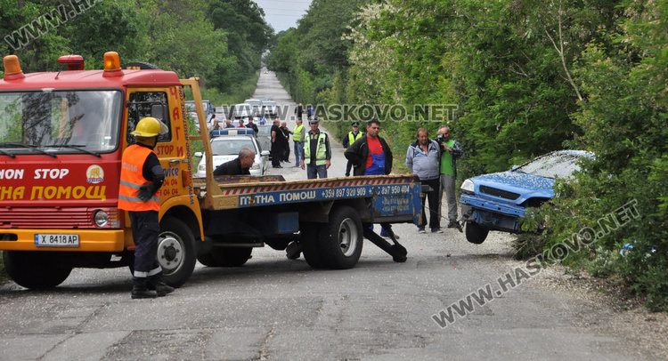 Бирена мая по пътя за Узунджово прати Опел в канавката