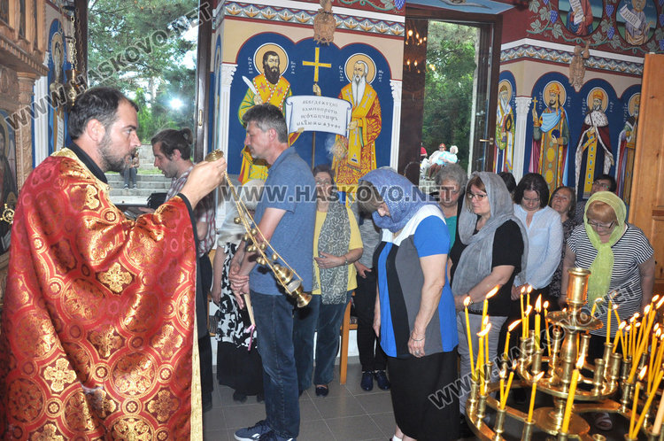 Молебен за здраве на Възнесение Господне в параклиса на Ямача