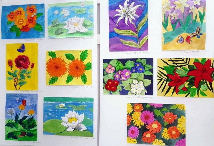 3 школи от „Детски и младежки център“ подредиха изложба „Детство мое“