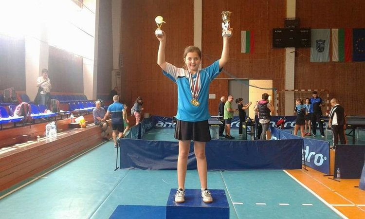 Сиделя Мутлу е Републикански шампион до 12 години по тенис на маса