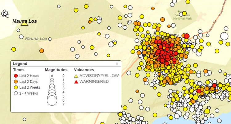 Фонтани магма на Хаваите, лавата изпари езерото Грийн Лейк (видео)