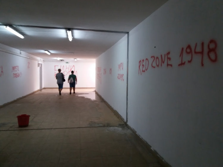 Вандали „разкрасиха“ подлеза до автогарата