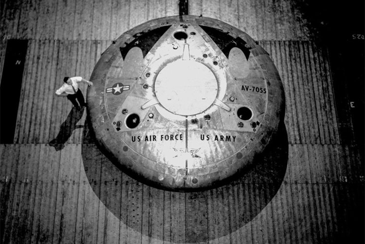 AvroVZ-9V Avrocar, поглед отгоре. Сн.: НАСА