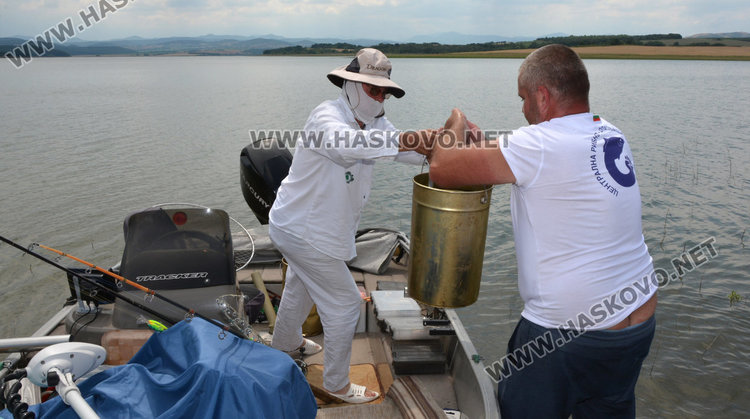 Видьовден за яз. Тракиец, доброволци пуснаха 150 хил. шаранчета