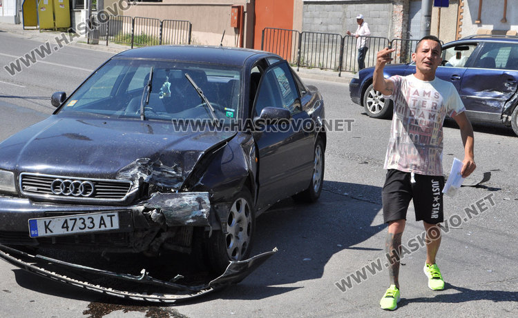 Ауди и Пасат се разбиха на Кърджалийска