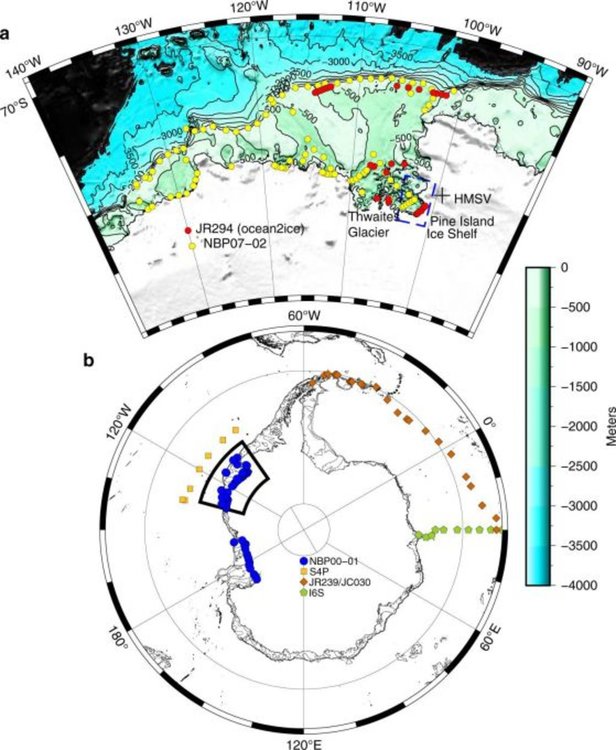 "Evidence of an active volcanic heat source beneath the Pine Island Glacier", Nature Communications