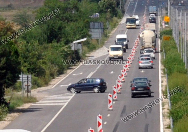 Всяка минута: забранен и опасен завой в участъка в ремонт на пътя за Димитровград