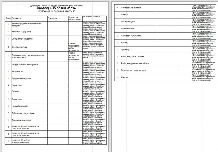 Шофьори на тежкотоварни автомобили и машинисти търси бюрото по труда в Димитровград