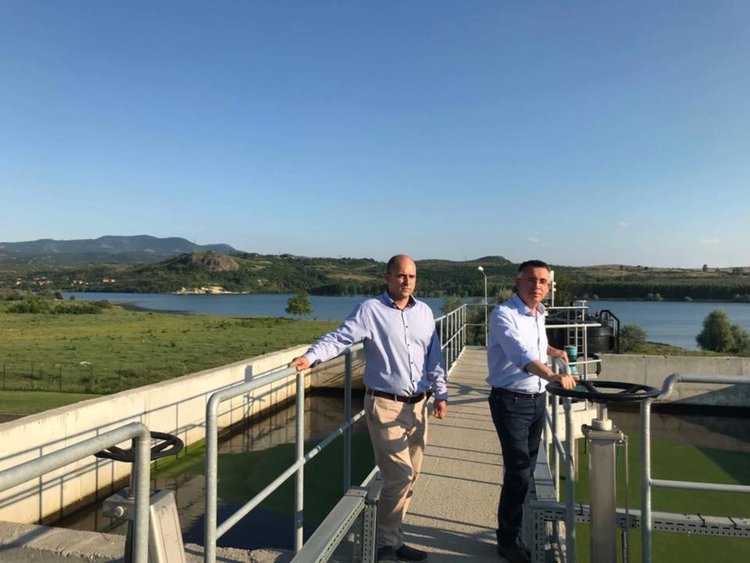 Кметът на оглед в Пречиствателната станция за отпадни води, потвърждава ангажимента си