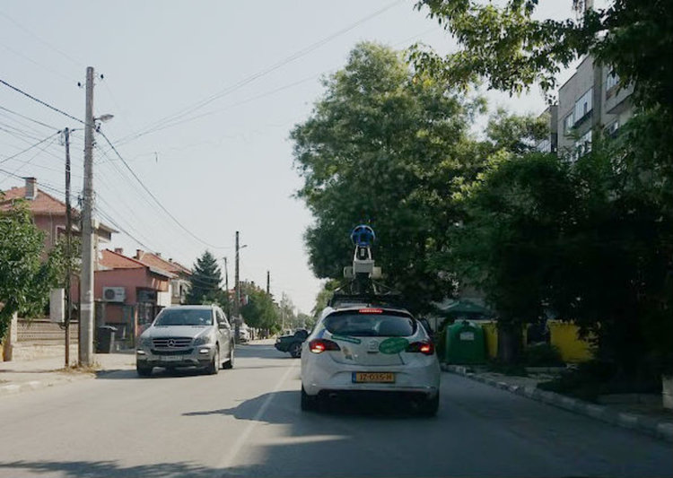 Google автомобил днес беше в Първомай