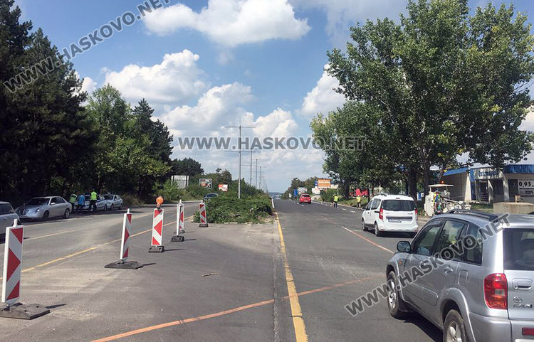 Пуснаха колите в платното за Димитровград, ремонтът продължава по Е-80