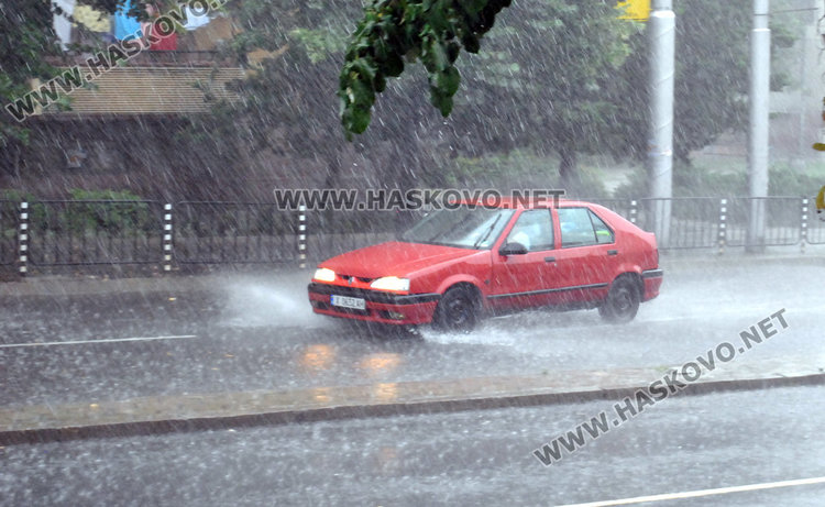 Порой удари Хасково, 22.2 литра на квадрат за 25 минути