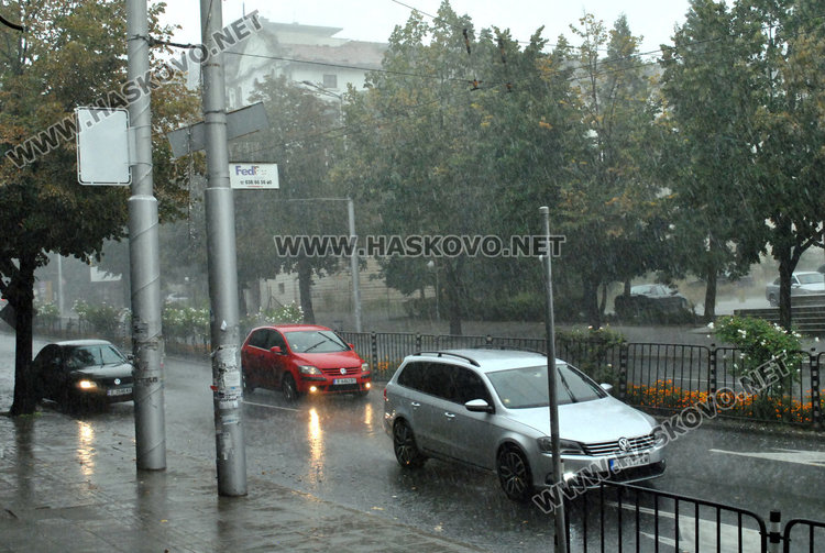 Порой удари Хасково, 22.2 литра на квадрат за 25 минути