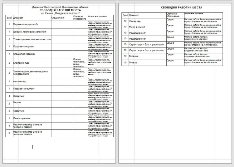  Обявиха свободни места за учители в Димитровград 