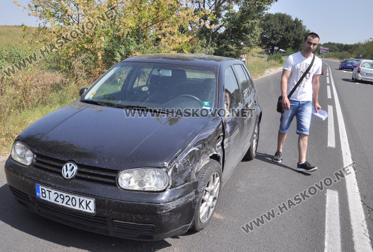 2-годишно пострада при катастрофа с три коли край Хасково