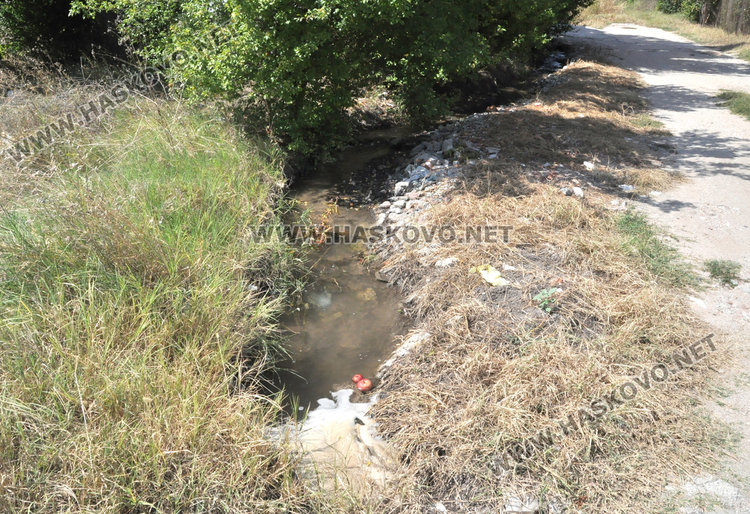 Течаща вода от канал наводнява Бадема близо година