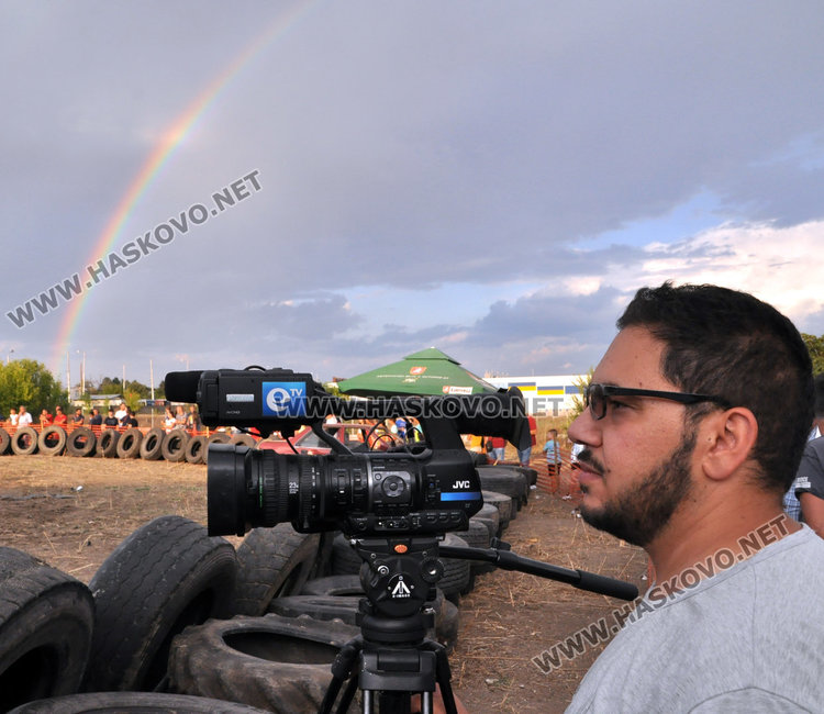 Хасковлии наблюдаваха двойна дъга привечер