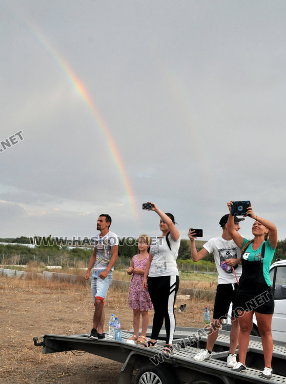 Хасковлии наблюдаваха двойна дъга привечер