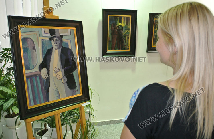 Автопортрет с цилиндър,1954 г.