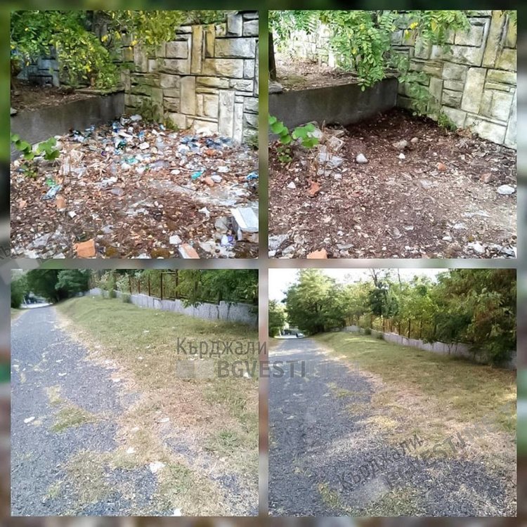 Четири момичета от „Паисий” почистиха Парк Простор по своя инициатива