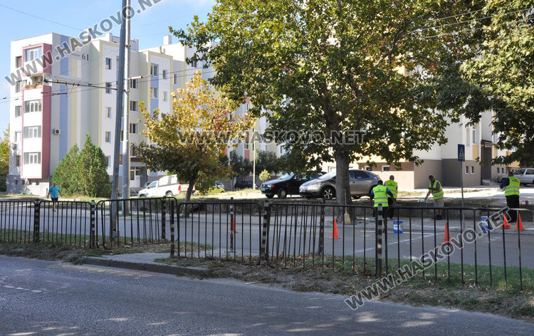 Премахнаха грешна пешеходна пътека в Хасково, „Екопрогрес“ я възстановява