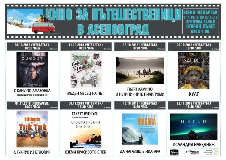 Приключения на лента = Кино за пътешественици в Асеновград