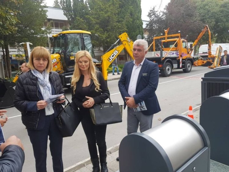 Нова техника за сметосъбиране оглеждаха Сунай Хасан и Йорданка Фандъкова