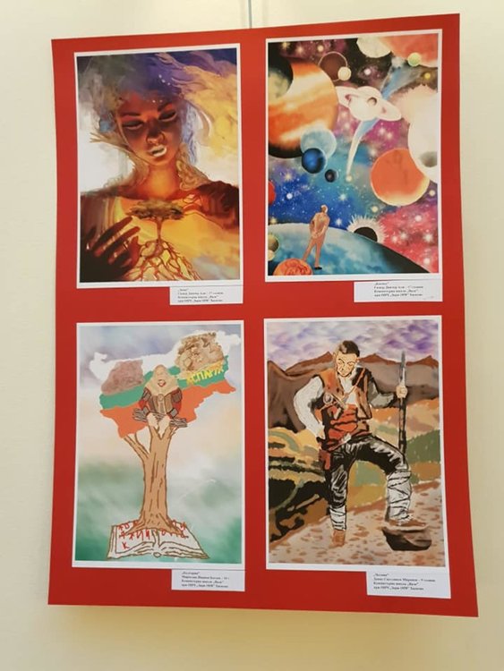 Хасковска школа с изложба на компютърни рисунки в Парламента