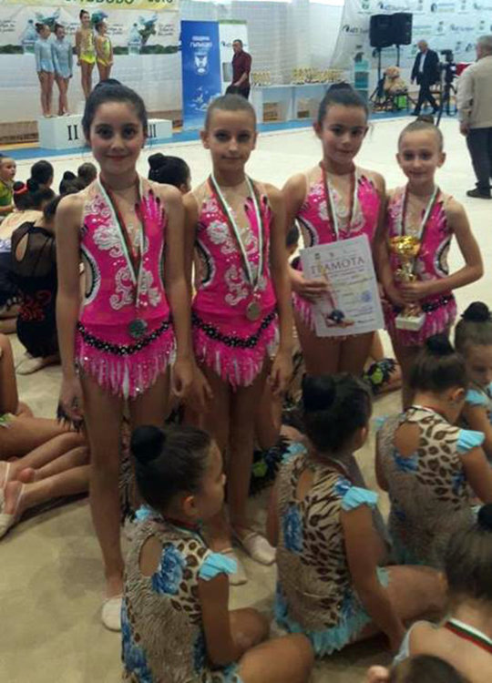 Злато и два сребърни медала за гимнастичките на „Калия“ от международен турнир