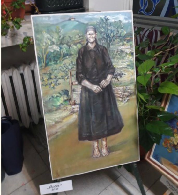 Вълчо Камбуров подреди картини, рисувани през половинвековния му творчески път