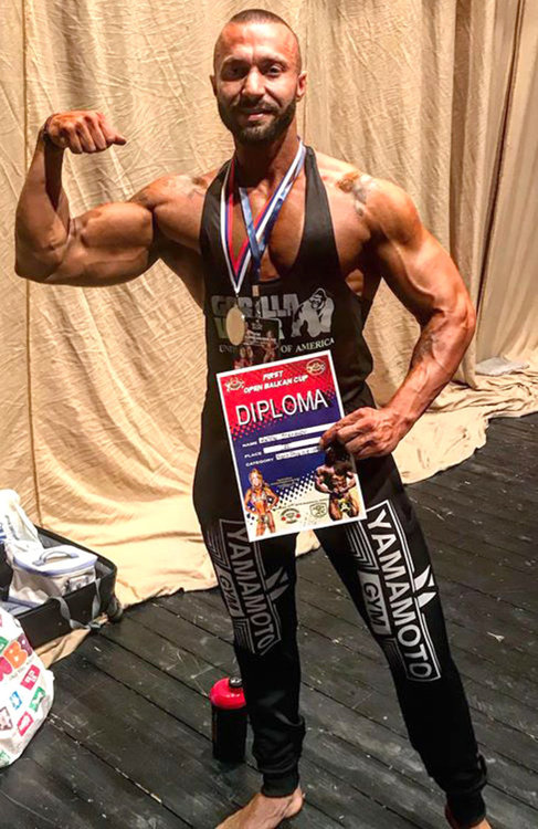 Антон Стефанов вицешампион на Балканско първенство по бодибилдинг в Сърбия
