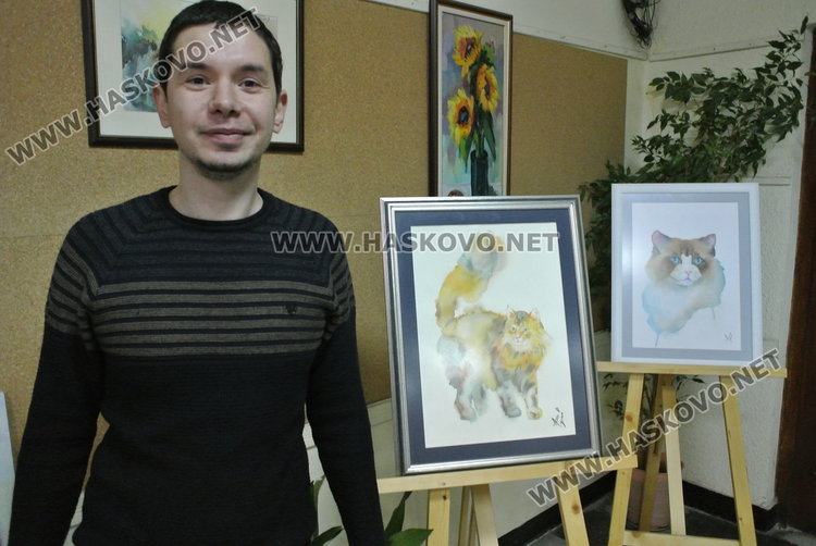 Даниел Русев подреди непоказвани досега платна  от акварел до пастел в Младежкия 