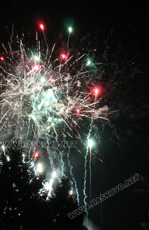 Дядо Коледа запали в Димитровград най-голямата жива елха в Европа
