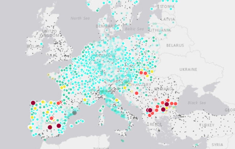 Източник: European Air Quality Index 