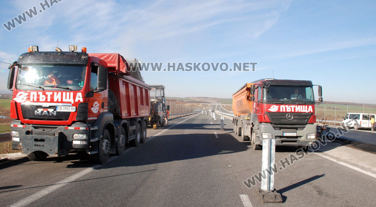 Магистрала Марица пак пропадна, полагат още 25 см асфалт