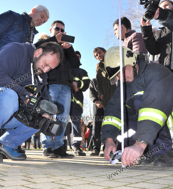 Измериха димитровградската Коледна елха, като най-високата в страната
