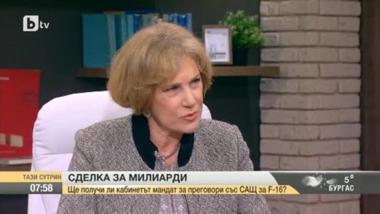 Елена Поптодорова: Има връзка между затворническия сюжет с Банев и придобиването на изтребител