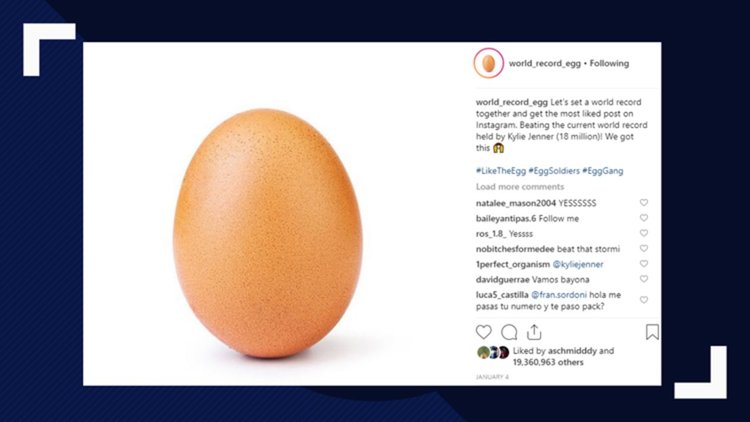 Едно яйце броди в мрежата и бие всички рекорди (видео)