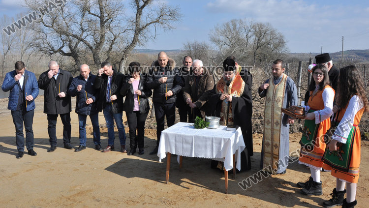 Цветанов и Добрев зарязаха лозята край Харманли, лозарите очакват добра реколта