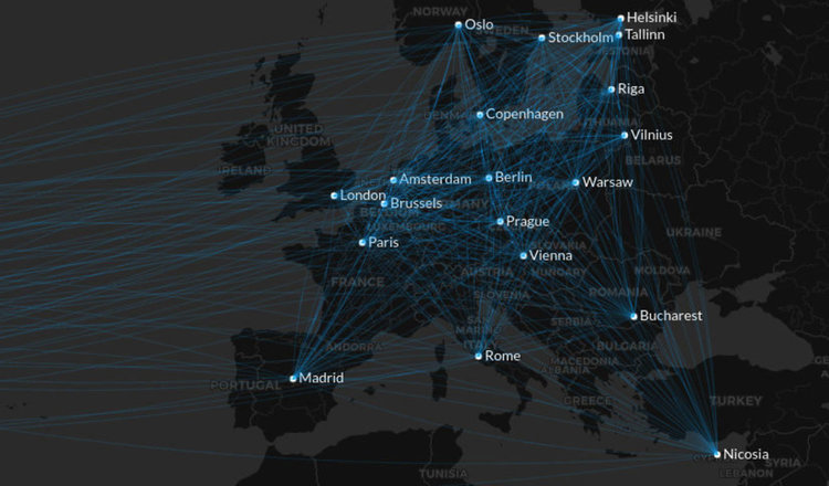 Мрежата на НАТО и ЕС за разкриване и борба с хибридни заплахи с централа в Хелзинки, в която България още не членува.