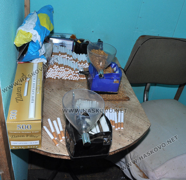 Разбиха работилница за нелегални цигари в центъра на Хасково /обновена/