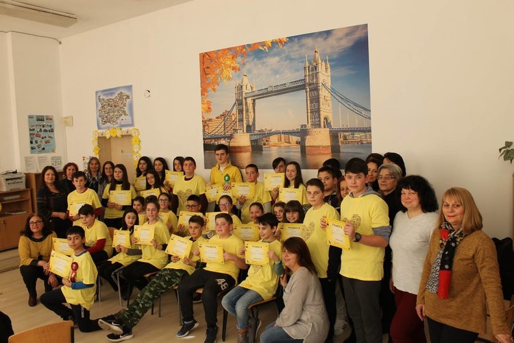 СУ „Йордан Йовков“ участва в състезанието Spelling Bee 2019