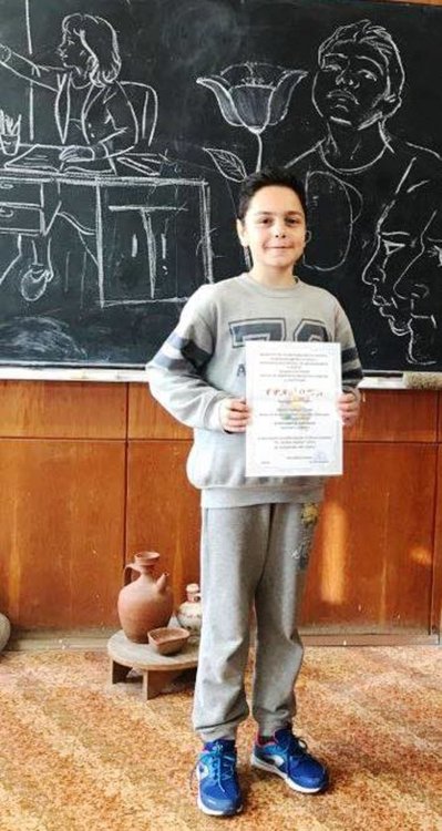 Награда за възпитаник на школата по изобразително изкуство "Палитра"